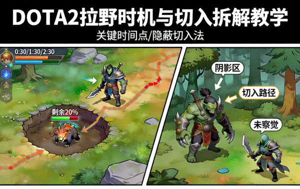 DOTA2拉野时机与切入拆解教学配图