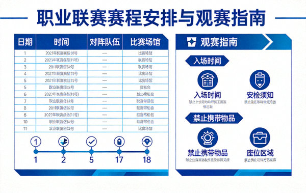 职业联赛赛程安排与观赛指南配图